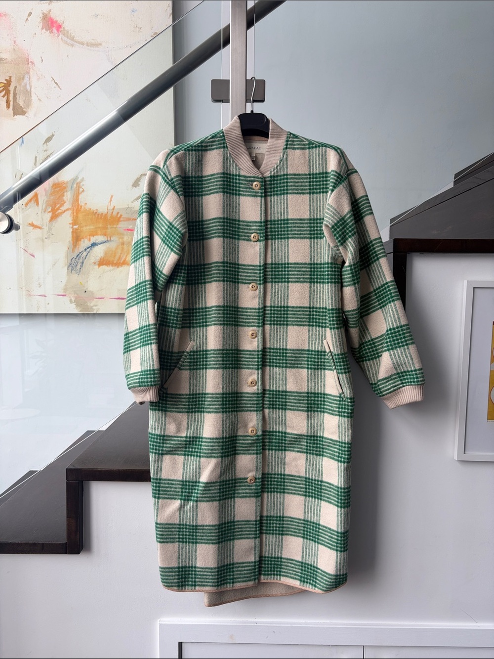 The Great Green Wool Blend Coat